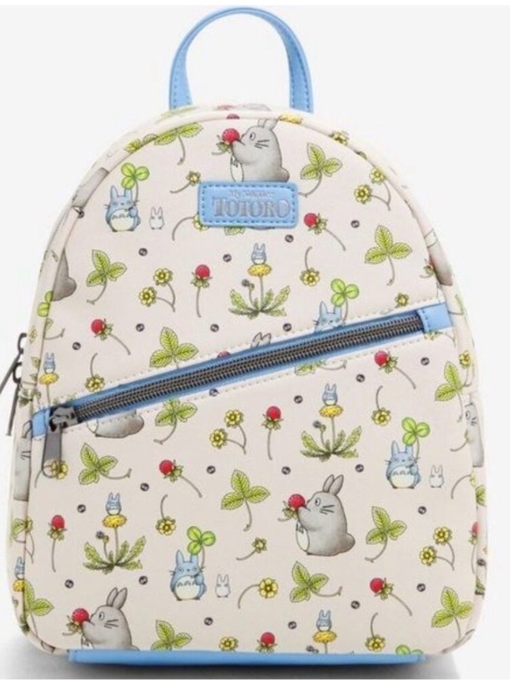 Loungefly Studio Ghibli My Neighbor Totoro Backpack Mini Bag AOP Allover Berries